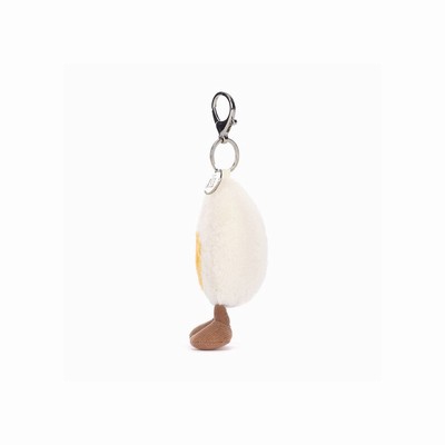 Jellycat Amuseables Happy Boiled Egg Bag Charm New Zealand | CORAE2590